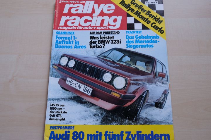Deckblatt Rallye Racing (02/1980)